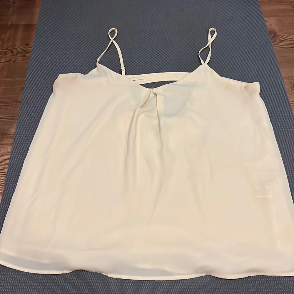 Spaghetti strap, yellow top, size L, good condition